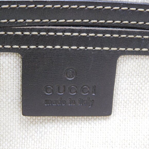 Gucci GG Supreme Coated Canvas Flat Messenger Bag | Beige Ebony | Fair Condition - Picture 7 of 16